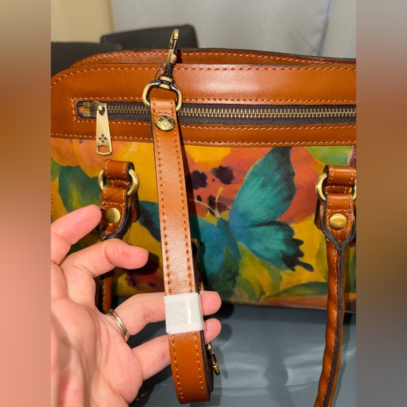 Patricia Nash Calvi Watercolor Butterfly Satchel - Picture 13 of 14